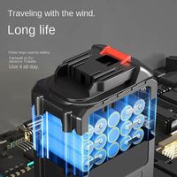 Sèche-cheveux portable au lithium-ion avec grand débit d'air, ventilateur électrique de qualité industrielle pour usage intérieur et extérieur
