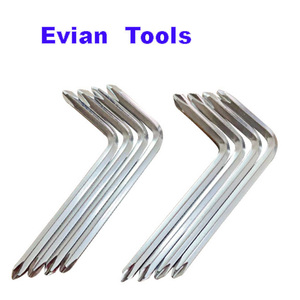 Tournevis cruciforme à double embout <span class=keywords><strong>Evian</strong></span> en forme de L, outil de réparation manuel déporté - Product Image 2
