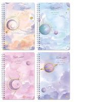 Carnet à spirales A5 de haute qualité, épais, élégant, motif dessin animé frais, ligné, papeterie pour étudiants, cadeau