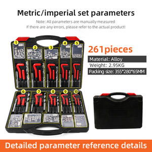 261 Stuks Auto Motorblok Herstellen <span class=keywords><strong>Re</strong></span> Draad Reparatie Kit Aluminium Draad Reparatie Set - Product Image 3