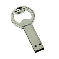 USKY 100% kustom merek kunci pembuka botol cle usb memori dapat pembuka pendrive stick 1gb 2gb 4gb 8gb disk grosir usb flash drive