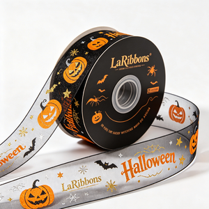 Cintas de Regalo Personalizadas para Fiestas de Halloween, Cinta Plateada Brillante para Manualidades, Accesorios para Insignias y Envoltura de Regalos - Product Image 5