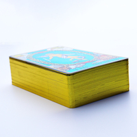 Cartes de tarot personnalisées avec bords dorés, boîte magnétique épaisse de qualité supérieure, design entièrement personnalisé pour la divination familiale, matériau papier