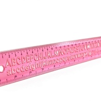 Règle droite pliable multifonctionnelle Surwin de 30 cm/12 pouces, transparente et flexible, épaisseur 0,1 cm, PVC certifié EN71, pour étudiants