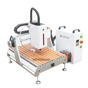 Mesin <span class=keywords><strong>router</strong></span> batu <span class=keywords><strong>cnc</strong></span> 400*600mm, 4 sumbu 500w 800w 3d laser ukiran kayu untuk cetakan eps busa kayu untuk dijual di Tiongkok - Product Image 2