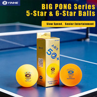 Balles de tennis de table YINHE 9995Y & 9996Y : balles de ping-pong ABS cousues de 50+ mm & 55+ mm pour le divertissement des seniors et les débutants
