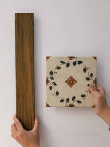 Piastrelle Floreali in Stile <span class=keywords><strong>Antico</strong></span>, Piastrelle Effetto Legno Retrò per Cucine, Balconi, Sale da Tè, Caffetterie, B&B, Ingressi - Product Image 6