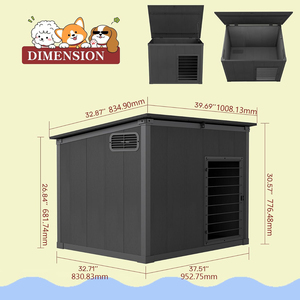 <strong>Large</strong> <strong>Dog</strong> <strong>House</strong> Outdoor Weatherproof | Weatherproof &amp; Removable Roof Modern Design Fits Small to <strong>Large</strong> <strong>Dogs</strong> - Product Image 2