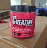 OEM 60 Gummies à la saveur framboise, créatine monohydrate, gummies pour le soin des muscles, soutien à la force, complément alimentaire
