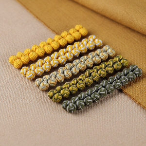 Handmade Double Ball Silk <strong>Knot</strong> <strong>Cufflinks</strong> - Product Image 3