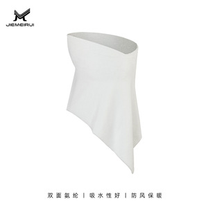 Masque facial de cyclisme Jiemeirui, couleur unie, taille unique, en polyester, chaud, coupe-vent, cache-cou pour les sports de plein air - Product Image 4