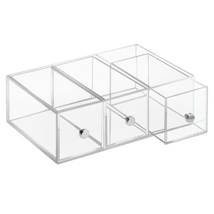 China Yageli Factory Wholesale Transparent Acrylic Desk Organizer Storage <b>Box</b> Drawers Custom Logo Silk-Screen Printing Custom - Product Image 6