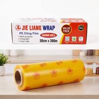 Film alimentaire en PVC JIELIANG JL0808, rouleau surdimensionné, résistance à la traction >250MPa, résistant à l'humidité, pour l'emballage des aliments et des légumes