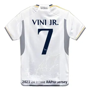 retro futbol jersey soccer wear madrids fans version t shirt maillot de foot vini real 7 madrid t-shirt 2023 24 reales madrider