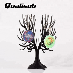 Qualisub Polymeer Sublimatie Sleutelhanger Blanks Ronde Vorm Blanco Sublimatie Sleutelhanger Dubbele Kanten Printable Sublimatie Sleutelhanger - Product Image 6