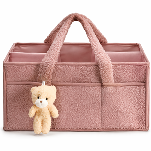 <span class=keywords><strong>Bolsa</strong></span> de Almacenamiento de Pañales Tipo Clutch de Felpa, <span class=keywords><strong>Bolsa</strong></span> de Viaje para Mamá de Gran Capacidad, para Uso Hospitalario del Bebé - Product Image 1
