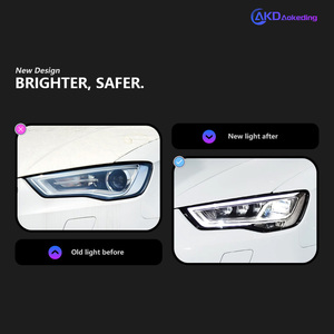 Faros LED Modificados para Audi A3 2013-2016, Actualización de Antiguos a Nuevos con Luz Diurna y Señal de Giro - Product Image 3