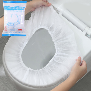 Funda desechable para asiento de inodoro, para viajes y uso doméstico, funda adhesiva para asiento de inodoro, cojín para asiento de maternidad, portátil e impermeable - Product Image 1
