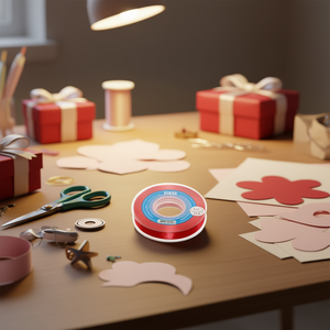 Nastro in Raso Ilan 1,5cm 25Y Rosso Intenso D23 - Product Image 2