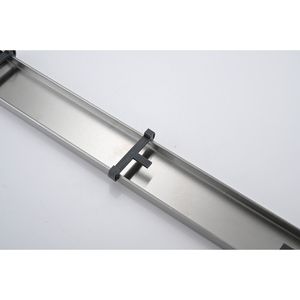 DB 36 Inches Linear <b>Shower</b> Drain with <b>Hair</b> Strainer and Leveling Feet 304 Stainless Steel and PVC Tile Insert Drainage Channel - Product Image 5
