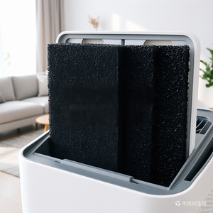 Filtre à air en mousse de carbone OEM au meilleur prix pour purificateur d'air intérieur, éponge au charbon actif imprégné pour la filtration de la poussière et des cheveux - Product Image 6