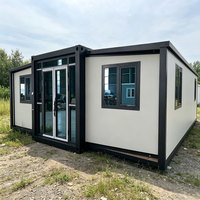 Maison conteneur de luxe de 20 pieds à deux étages, pliable, extensible, écologique, moderne, préfabriquée, modulaire, pour chambre, villa, bureau, école