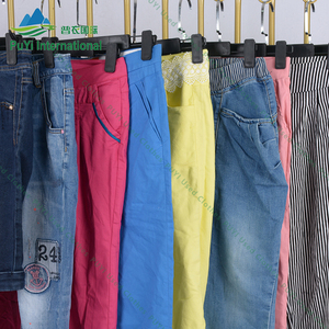 Pantalon de sport court trois quarts pantalons vêtements d'occasion livraison gratuite magasins d'occasion vêtements d'occasion en gros - Product Image 6