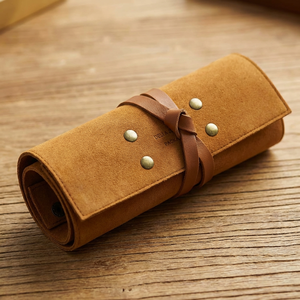 Custom Logo Luxury <b>Jewelry</b> Organizer <b>Roll</b> High Quality Microfiber Velvet Lining Foldable <b>Travel</b> Storage <b>Jewelry</b> Pouch - Product Image 2