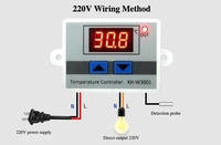 Contrôleur de température de micro-ordinateur de commutateur de température de Thermostat numérique XH-W3001 pour le contrôle de température d'outil