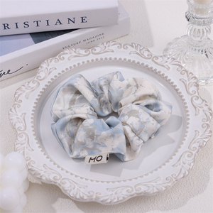 Bán Buôn Chất Lượng Cao Vải Đàn Hồi Scrunchie In Thời Trang Thanh Lịch Tóc Quan Hệ Cho Phụ Nữ Tóc Đuôi Ngựa Scrunchies - Product Image 4