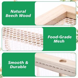 ชั้นวางพาสต้าไม้ 3 ชั้น ชั้นวางเก็บสมุนไพรไม้เนื้อแข็งสำหรับใช้ในครัว - Product Image 4