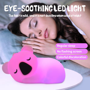 Decorazione creativa controllata luci notturne carine Koala scrivania lampada da lettura bambini Silicone Pat luce notturna per casa soggiorno - Product Image 2