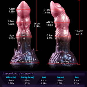 <b>Dildo</b> Animal Penis Sex Toy for Women Men Insertion Anal Masturbator Soft Silicone Butt Plug - Product Image 3