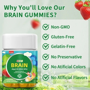 All'ingrosso professionale per bambini integratori per la salute olio algale DHA Gummies multivitaminico Omega 3 memoria - Product Image 4
