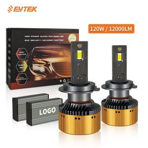 Bombilla LED H7 de Alta Calidad para Auto, 120W 12000LM, Sistemas de Iluminación para Scooter de 240W, 9005 9006 Canbus, Proyector de Faros LED H4 - Product Image 1