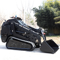 Harga Pabrik Mini Skid Steer Loader Backhoe Loader 500kg 800kg 1 Ton Crawler Loader EPA Mesin Kubota Pompa Hidrolik Stump