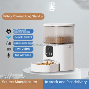 Best Seller a buon mercato prodotti per animali domestici 3L voce di colore nero alimentazione cibo per animali domestici Dispenser Wifi <span class=keywords><strong>App</strong></span> <span class=keywords><strong>Smart</strong></span> Ai Pet Feeder con fotocamera <span class=keywords><strong>App</strong></span> - Product Image 3
