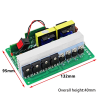 Modul Inverter gelombang modifikasi daya tinggi 600W, papan daya 12V ke 110V/220V yang dapat disesuaikan, penguat DC-AC