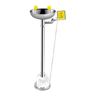 Safewayfire Protection de sécurité Rondelle oculaire d'urgence portable en acier inoxydable de type support - Product Image 1