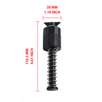 Goupille d'alignement multifonctionnelle en fer de qualité supérieure, finition oxyde noir, à deux trous, pour positionnement stable, échappement automobile
