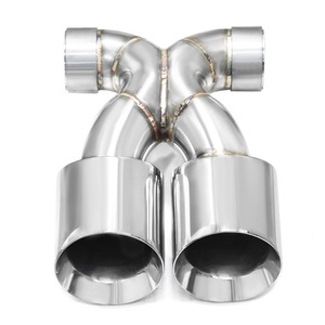 Puntas de escape de acero inoxidable plateadas GTS para coche, silenciadores y tubos de escape para Cayman <span class=keywords><strong>Boxster</strong></span> 987.2 2009-2012 - Product Image 5