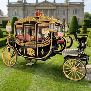 Magnifique nouvelle calèche électrique de luxe de haute qualité pour l'extérieur, calèche royale tirée par des chevaux - Product Image 1