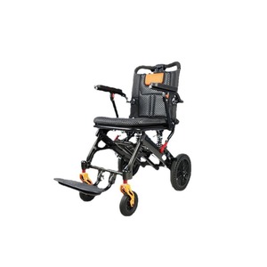 Fauteuil roulant manuel pliable KS, léger, en alliage d'aluminium, roues alvéolées de 10 pouces, pour personnes âgées et handicapées, usage domestique - Product Image 1