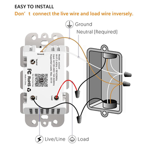 Tuya Smart <strong>Wall</strong> <strong>Switch</strong> <strong>with</strong> App Remote Control/Wi-Fi <strong>Light</strong> <strong>Switch</strong>/<strong>Wall</strong> Timer <strong>Switch</strong> Compatible <strong>with</strong> Alexa Google Home - Product Image 5