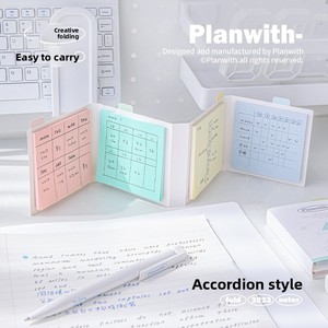 Planwith Customizable Foldable Sticky <strong>Notes</strong> Colorful Adhesive Tearable Memo Pad 4 Colors Student <strong>Exam</strong> Study Office Stationery - Product Image 1