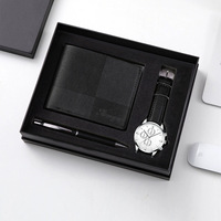 Coffret cadeau souvenirs transfrontaliers, montre à quartz pour homme, cadeau pour la fête des pères