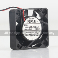 NMB 5V 12V 48V DC 24V 0.065A AC EC 4010 40X40X10MM 4CM ventilateur de convertisseur de fréquence de châssis à billes ventilateur de refroidissement à deux fils 04010KA-24N-AA