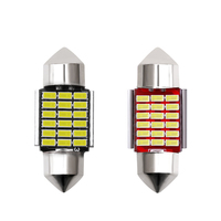 Nouvelle lampe de lecture LED pour voiture, double pointe, 3014, 31/36/39/41mm, décodage, éclairage de plaque d'immatriculation, 6000k, 12V
