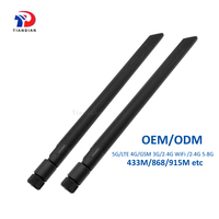 High Gian 7dBi Lora 433Mhz Antena Inalámbrica Lte 4G Comunicación Látigo 868M 915M Antena de goma