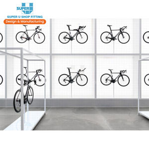 Expositor de Bicicletas de Montaña, Decoración para Salas de Exposición Deportiva, Ciclismo Urbano, Motocicletas, Diseño Interior de Tiendas de Bicicletas - Product Image 1
